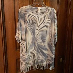 Chico’s fringe casual yet comfy blouse!